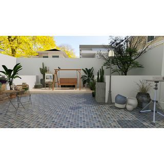 Marbella กระเบื้องเซรามิคปูพื้น 16x16 นิ้ว รุ่น บริคสเปน TSJ230852 Matt (12P)