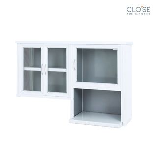 CLOSE ตู้แขวนอเนกประสงค์ พร้อมช่องไมโครเวฟ SHIRO-122  ขนาด 122 x 45 x 81 ซม. สีขาว