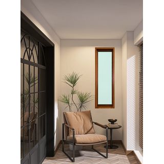 WELLINGTAN ช่องแสงอลูมิเนียม W-AFWG1204 120x40 ซม. สีไม้