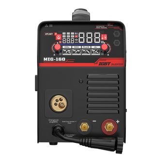 BISON เครื่องเชื่อม INVERTER MIG/MMA 160แอมป์ (LCD) รุ่น MIG/MMA-160A5K   5 กก. ไม่ใช้แก๊ส