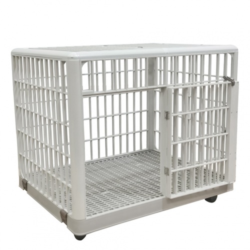 DUDUPETS กรงสัตว์เลี้ยงพลาสติก รุ่น KETAK-S ขนาด 65.7x50.8x56 ซม. สีเบจ