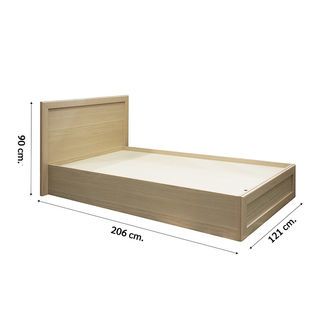 DELICATO เตียงนอน 3.5 ฟุต รุ่นบอสตัน  ขนาด 121x90x206 ซม.สีบีช