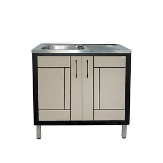 CLOSE ตู้ตั้งพื้น UPVC LABARIS ขนาด  1หลุม 1ที่พัก 90x85x50 ซม. สีเบจ