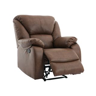 PULITO เก้าอี้พักผ่อนหนังสังเคราะห์ 1 ที่นั่ง รุ่น DENZEL ขนาด 87x97-167x101-78 ซม. สีน้ำตาล