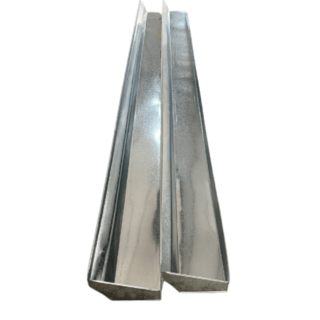 รางน้ำฝนท้องร่อง 5 #35 ยาว 2.44 เมตร ปิดซ้าย Globalblack