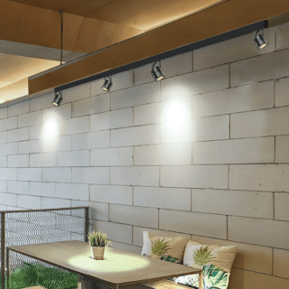 EILON แทร็กไลท์ LED หน้ากลม  6W รุ่นTP-RTL-B6WW แสงวอร์มไวท์ สีดำ