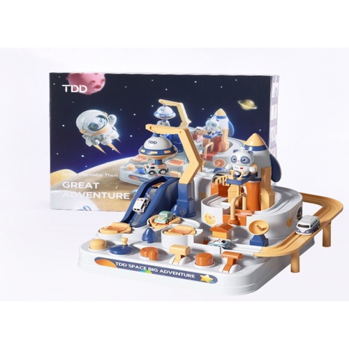 TOYS ของเล่นชุดรางผจญภัยในอวกาศพร้อมอุปกรณ์#2102-16 (29x24x10.8ซม.)