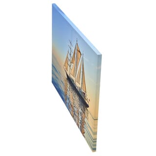 COZY ภาพพิมพ์แคนวาส รุ่น Lucky sailing-01 ขนาด 50x70 ซม. รูปเรือสำเภา
