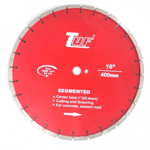 TUF ใบตัดเพชรสำหรับพื้นถนน ขนาด  400x25.4x10x11mm (16นิ้ว) รุ่น RDCUT40010