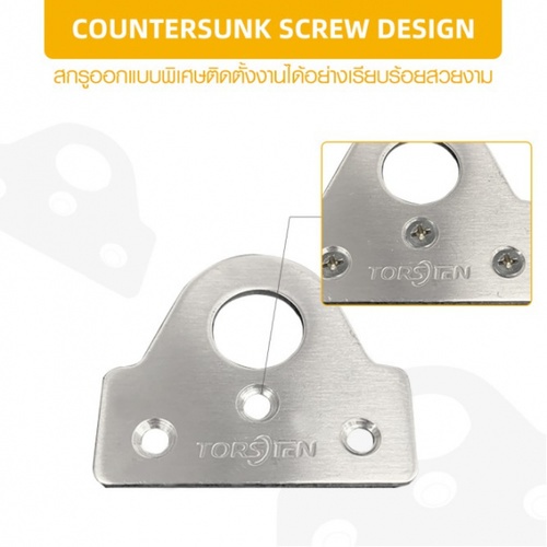 TORSTEN สายยูสเตนเลส รุ่น BUGBX-001SS  สีเงิน