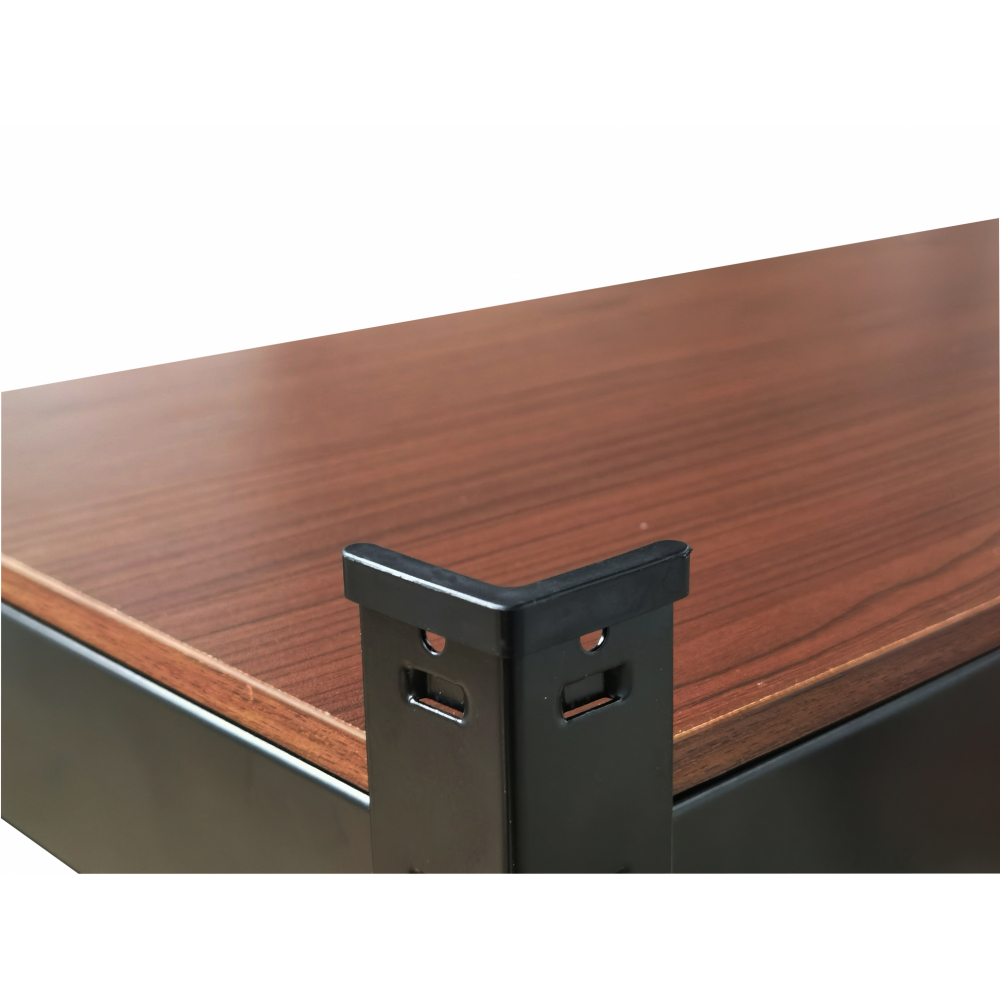 HUMMER ชั้นวางของเหล็กพื้นไม้ MDF 4 ชั้น 70x30x150ซม. สีดำ