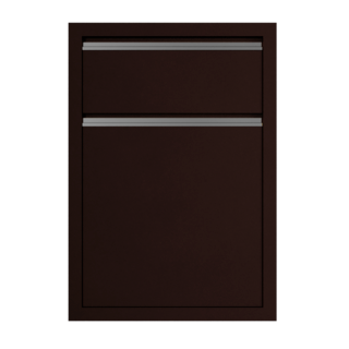 MJ ตู้ลิ้นชัก 2 ชั้น รุ่น X-F6040X-DC ขนาด 48x71 ซม. สีดาร์กช็อค