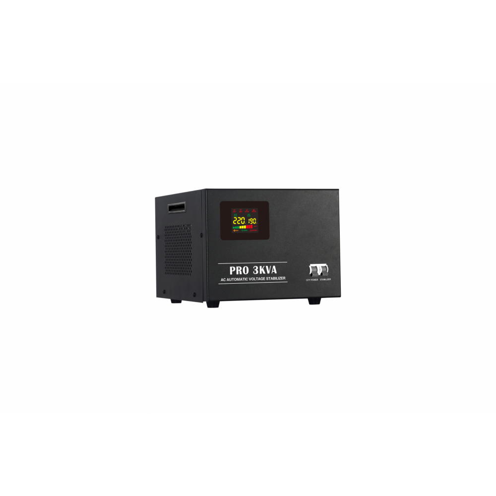 Gentec เครื่องปรับแรงดันกระแสไฟ ขนาด 3000VA รุ่น PRO-3000VA สีดำ