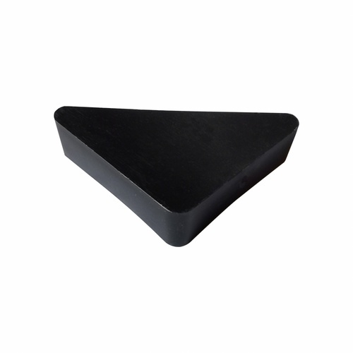 ปืนใหญ่ พลาสติกรองขาเหล็กฉากรู ขนาด 4.2x4.2x1.2ซม. สีดำ บรรจุ 8ชิ้น/ถุง