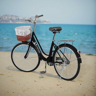 (1/2)FORTEM จักรยานแม่บ้าน รุ่นDAWN-05 ขนาด 26นิ้ว สีดำ