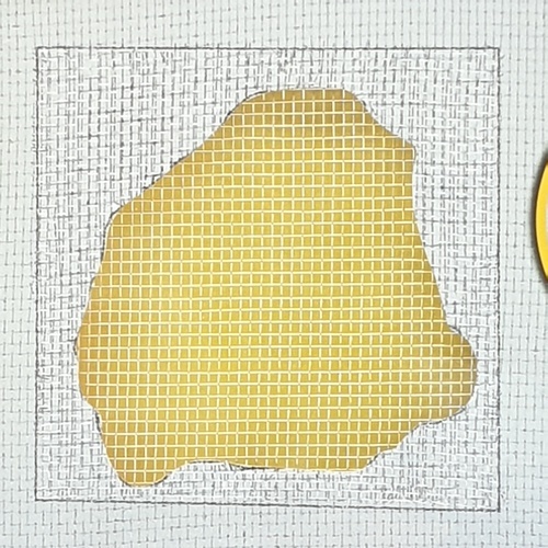 แผ่นซ่อมมุ้งลวดสำเร็จรูป S8 สีเงิน (ซ่อมกลางแผ่น) ขนาด 12*12 cm. (2ชิ้น/แพ็ค)