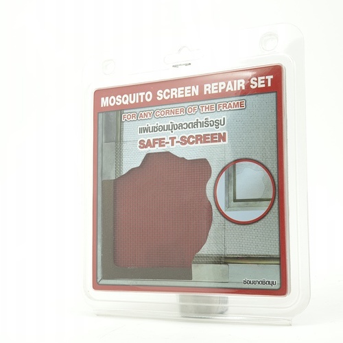 แผ่นซ่อมมุ้งลวดสำเร็จรูป Cd3 สีชา (ซ่อมมุม) ขนาด 12*12 cm. (2ชิ้น/แพ็ค) 