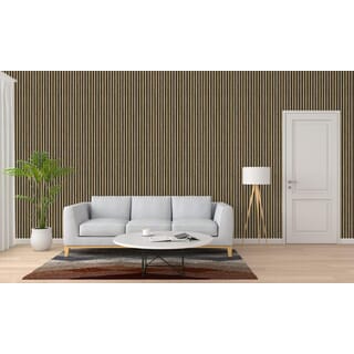 GREAT WOOD แผ่นระแนงอะคูสติก PVC รุ่นJF401-XG-1 ขนาด 300x18x2400mm.สีCozy Cream 