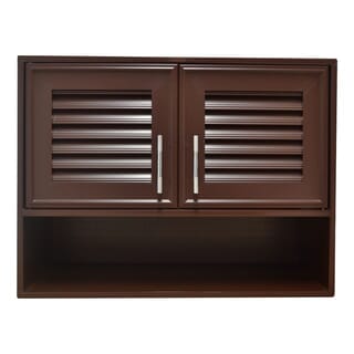 WT ตู้ลอย+ชั้นวางของ GB สีน้ำตาล