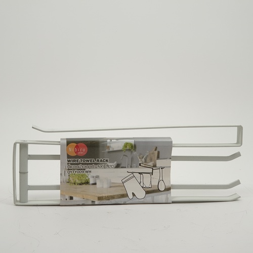 NIBIRU ที่แขวนผ้าอเนกประสงค์ 10x26.5x2 ซม. QYTY009-WH สีขาว