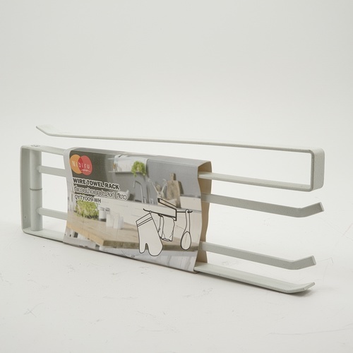 NIBIRU ที่แขวนผ้าอเนกประสงค์ 10x26.5x2 ซม. QYTY009-WH สีขาว