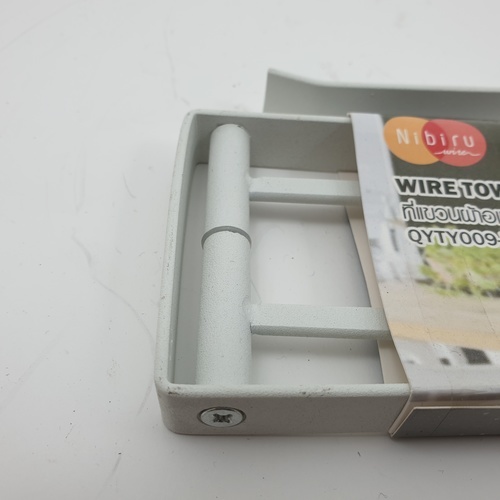 NIBIRU ที่แขวนผ้าอเนกประสงค์ 10x26.5x2 ซม. QYTY009-WH สีขาว