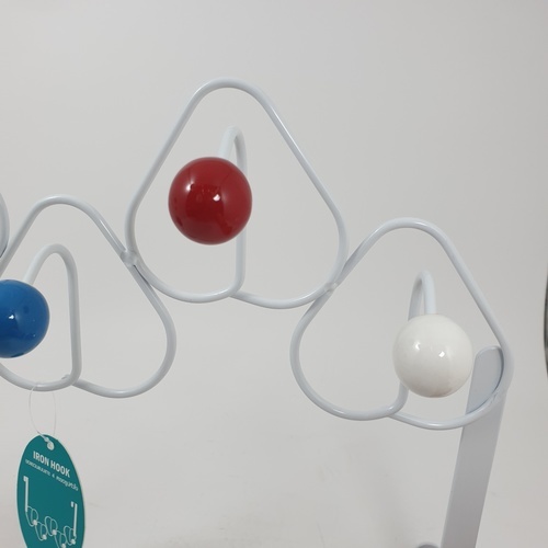 Iris ขอแขวนผ้าสแตนเลส 5 ขอ รุ่น GZC053   สีขาว