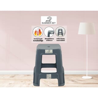 SUMMER SET เก้าอี้พลาสติก รุ่น นิวลุค FT-259/A ขนาด40x40x45 ซม.สีเทา