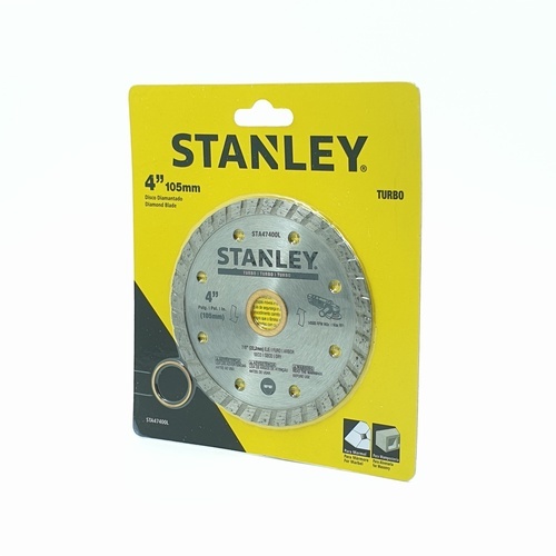 STANLEY ใบเพชร 4 นิ้ว TURBO ตัดคอนกรีต/แกรนิต รุ่น STA47400L