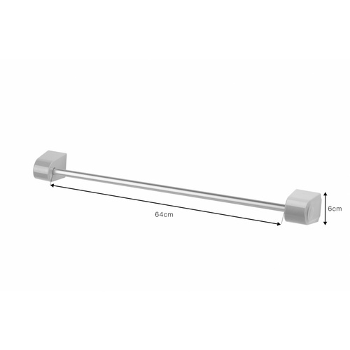 Primo ราวพาดผ้าเดี่ยว ยาว 75 cm. รุ่น DLQG005-GY สีเทา