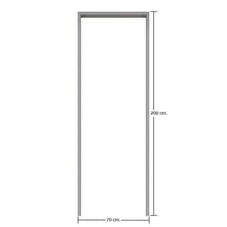 BATHIC วงกบประตู PVC  70x200 ซม.สีเทา