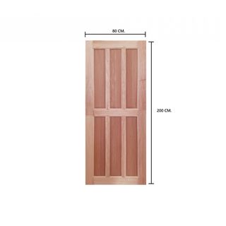 WINDOORS ประตูลวดลายไม้ดูริโอ รุ่น CE-34 ขนาด 80x200 ซม.