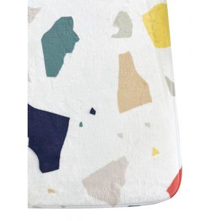 COZY พรมเช็ดเท้าเมมโมรี่โฟม รุ่น GEELIN-02 ขนาด 50x80x1.20 ซม. สีขาว