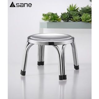 Sane เก้าอี้สเตนเลสกลม รุ่น Dawn ขนาด 29x29x22 ซม. สีเงิน 