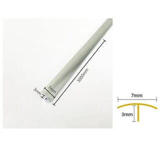 GREAT WOOD ตัวจบอะลูมิเนียม รุ่นJA524-S ขนาด 1.4x0.3x300cm. สีSilver