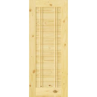 D2D ประตูไม้สนNz บานทึบทำร่อง Eco-Ezero 6 100x200ซม.