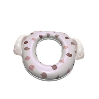 Primo Kids ฝารองนั่งเด็กพร้อมมือจับและแผ่นกันน้ำกระเด็น รุ่น Bear TS01B สีเบจ ลายหมี