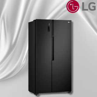 LG ตู้เย็น Side by side รุ่น GC-B187JBAM ขนาด 18Q สีดำ