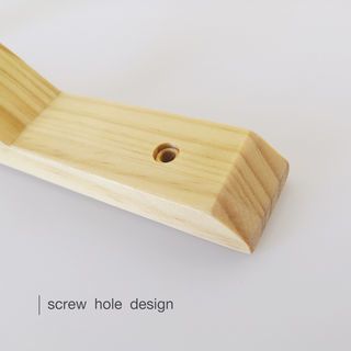 ฉากรับชั้นไม้ ขนาด18X23X1.5ซม. รุ่น LW02-WD  สีไม้