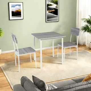 DELICATO ชุดโต๊ะอาหาร 2 ที่นั่ง รุ่น Nanaโต๊ะ: 70x70x76 ซม. เก้าอี้:42X48X87 ซม. สีไม้ธรรมชาติ