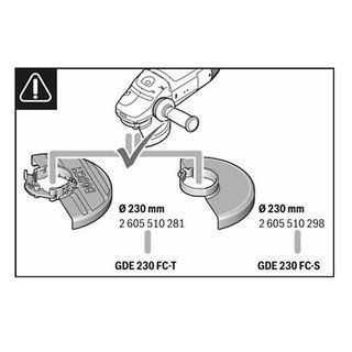 BOSCH เครื่องเก็บฝุ่นสำหรับเครื่องเจียร์ 9 รุ่น GDE 230 FC-T