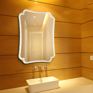 Nice กระจกเงาไม่มีกรอบ ทรงเหลี่ยม รุ่น JLLS032  ขนาด 60x80 ซม. สีใส