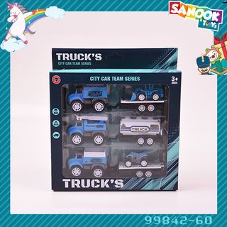 TOYS ของเล่นชุดรถพ่วงตำรวจ บรรจุ3คัน สีฟ้า#99842-60(22x4.5x20.5ซม.)
 
