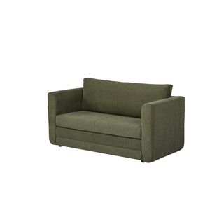 PULITO โซฟาเบดผ้า 2 ที่นั่ง รุ่น COLMAR-OL ขนาด 71x147x77 ซม. สีเขียวมะกอก