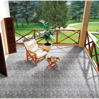 Marbella กระเบื้องเซรามิคปูพื้น 16x16 นิ้ว รุ่น ทวีโชค เทา ZY731 Matt (12P)