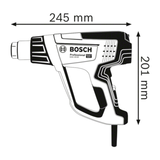BOSCH เครื่องเป่าลมร้อน 2000W หน้าจอดิจิตอล รุ่น GHG20-63
