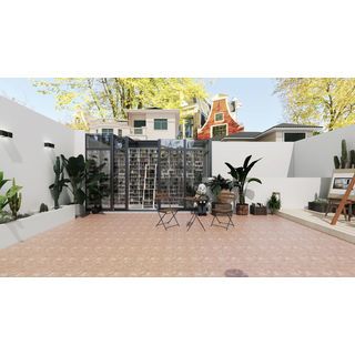 Marbella กระเบื้องเซรามิคปูพื้น 16x16 นิ้ว รุ่น Stone brown ZY-Z03 Matt Flat (12P)