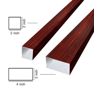 WELLINGTAN อะลูมิเนียมโปรไฟล์ ALU2980-54T05 10.16x298x5ซม. Brown Walnut