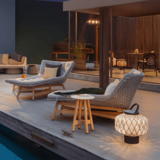 SUMMER SETเตียงริมสระ  MOOK ขนาด 159x106x80 ซม. สีเทาอ่อน