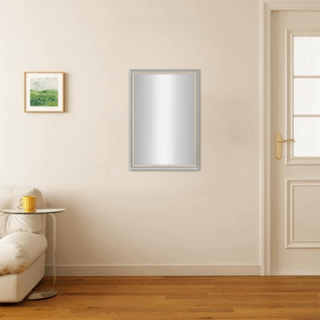 Nice กระจกมีกรอบทรงเหลี่ยม (PS) รุ่น เทียร่า-ไลท์เกร ขนาด 60x90 ซม. สีเทาอ่อน 